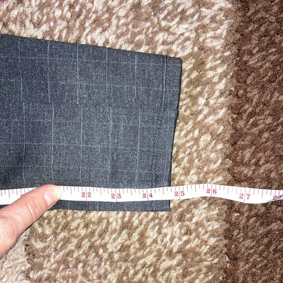 Retrology Gray Tailored Trousers with Subtle Texture - Picture 12 of 12